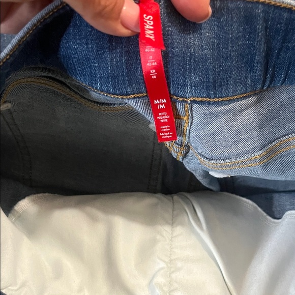 Spanx-Blue wide leg Denim Jeans size Medium - Picture 2 of 9